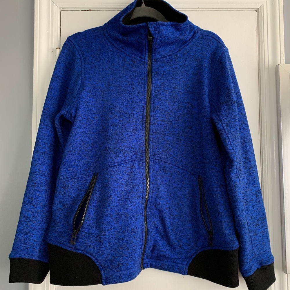 Calvin Klein front zip sporty sweater